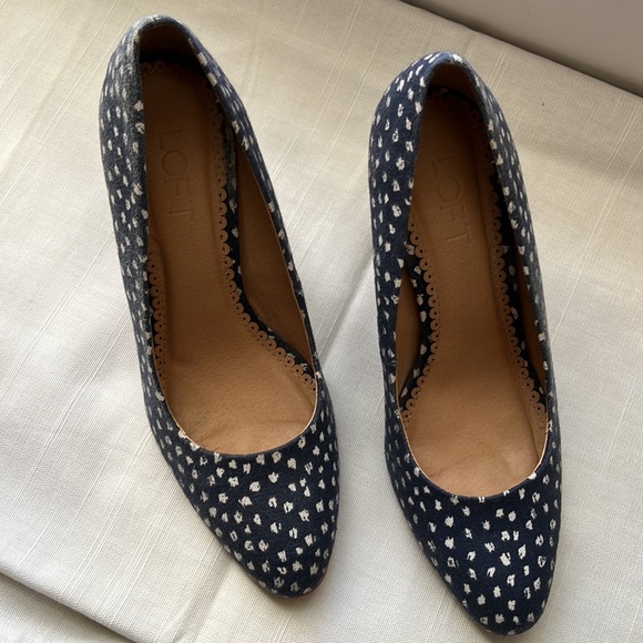 Loft Chambray Heeels - Picture 2 of 3